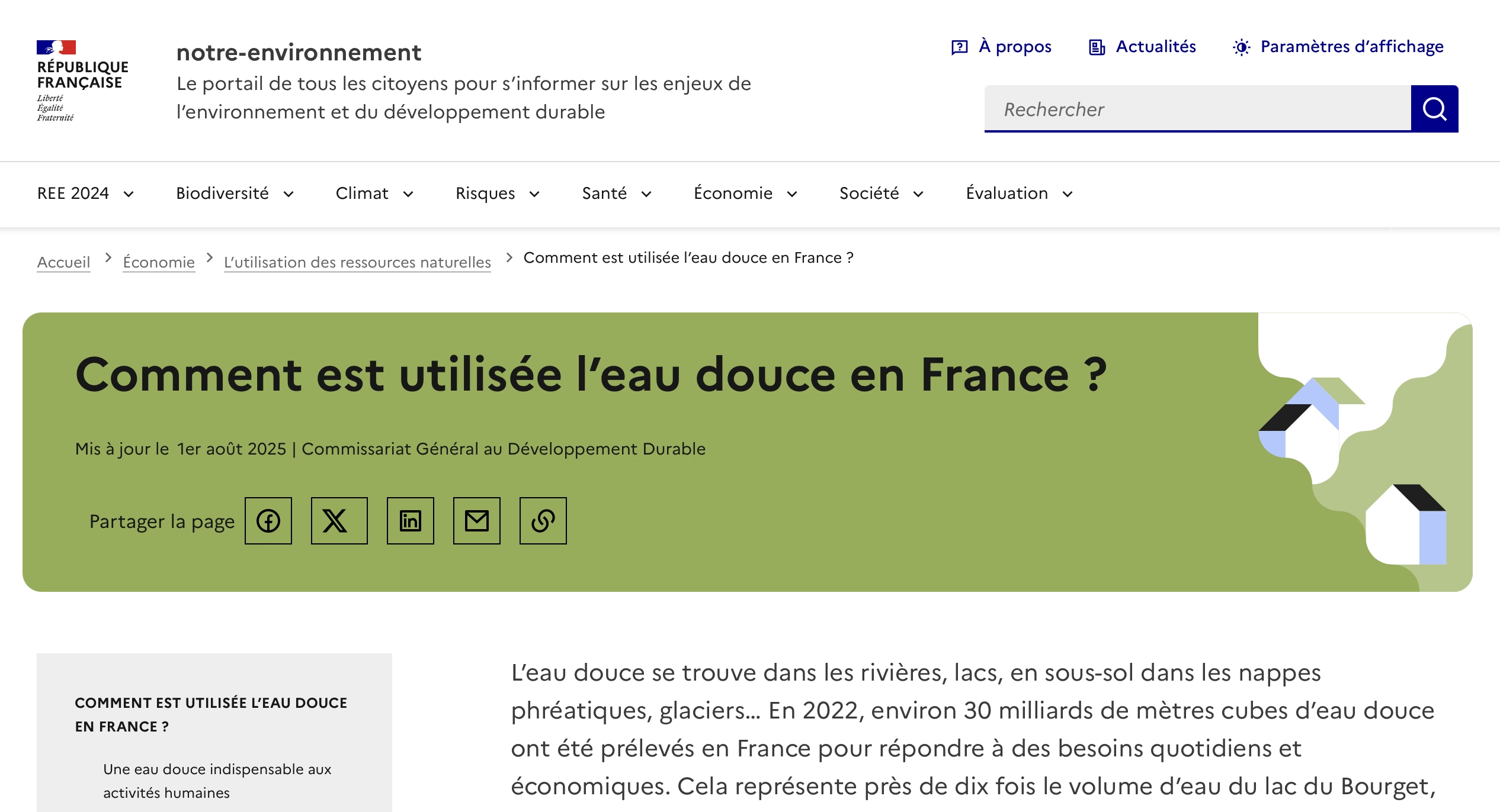 Site notre environnement