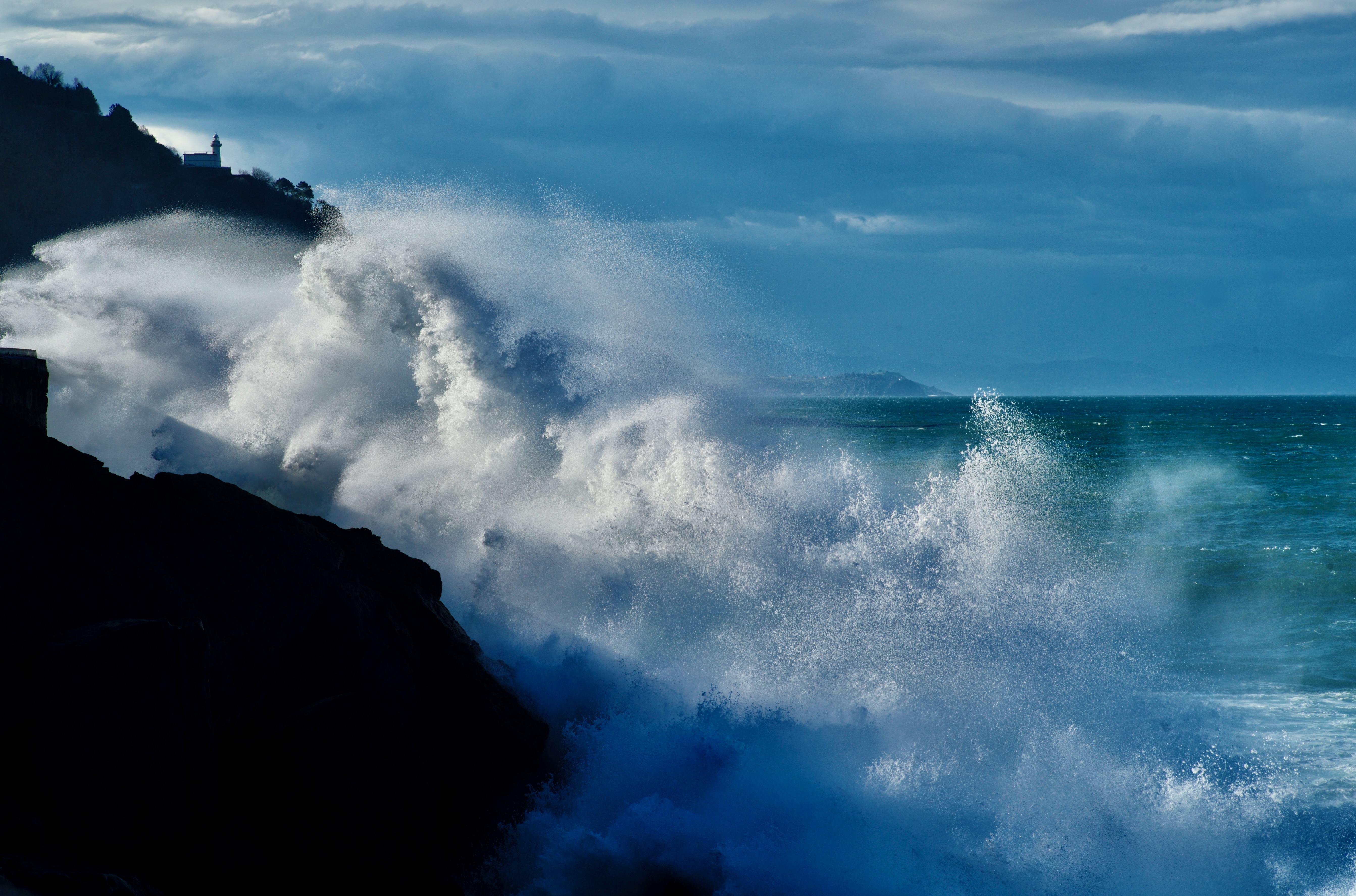 Tempête sur l'océan